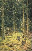 Ivan Shishkin Coniferous Forest painting